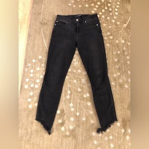 Joe’s black flawless the icon mid rise skinny ankle jean size 26w
